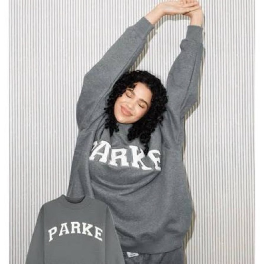 Parke Gray Women’s Mock Neck Sweatshirt NWT Size L/XL